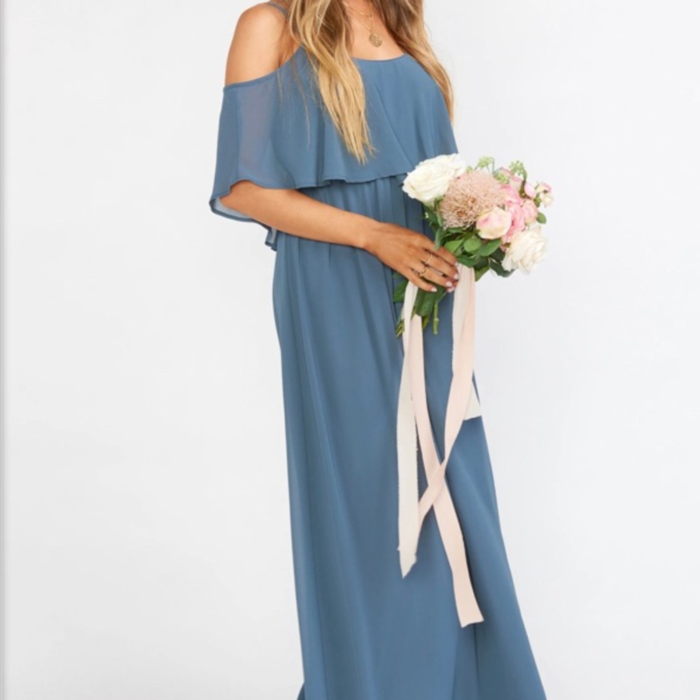 Show Me Your Mumu Caitlin Ruffle Maxi Dress NWT